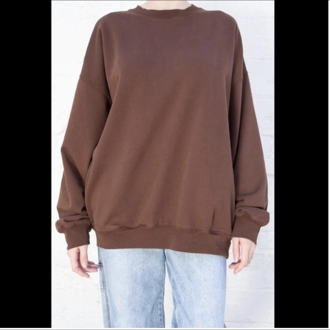 Brandy Melville Women's Brown Sweatshirt Depop