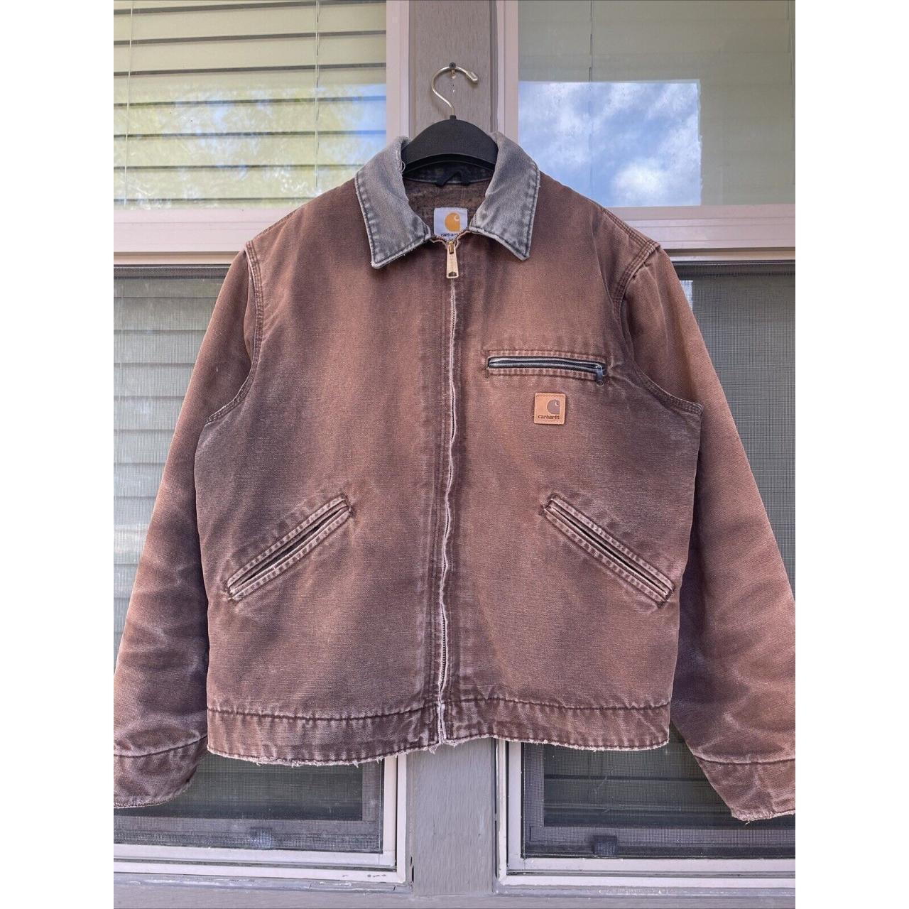 Rare Carhartt Detroit Jacket Medium J97 Dark Brown - Depop