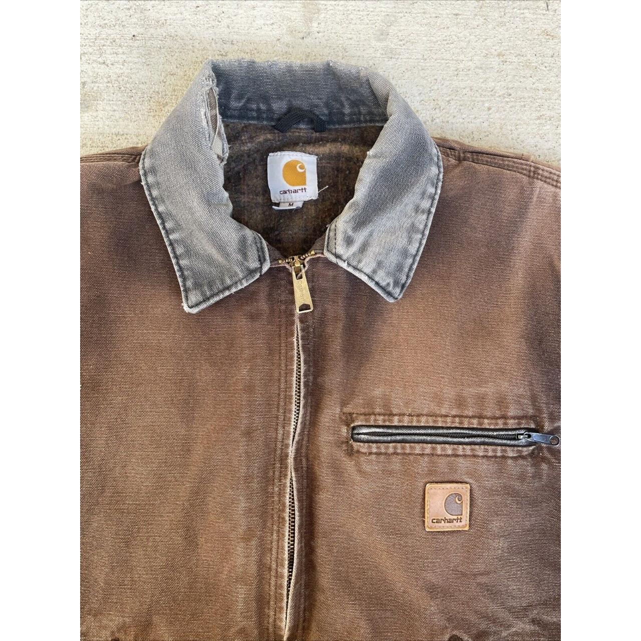 Rare Carhartt Detroit Jacket Medium J97 Dark Brown - Depop