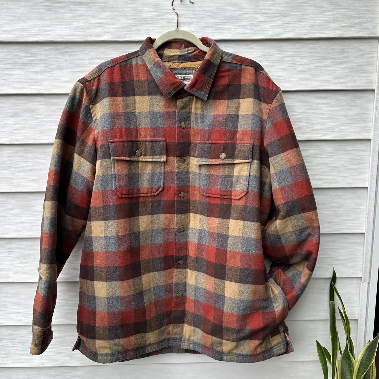 Ll bean insulated flannel best sale