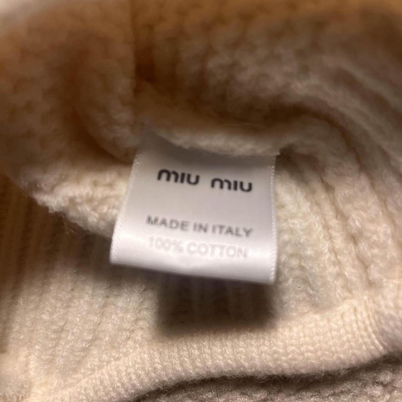 Miu Miu Women's Hat - White/Cream – Miu Miu cream… - image 3