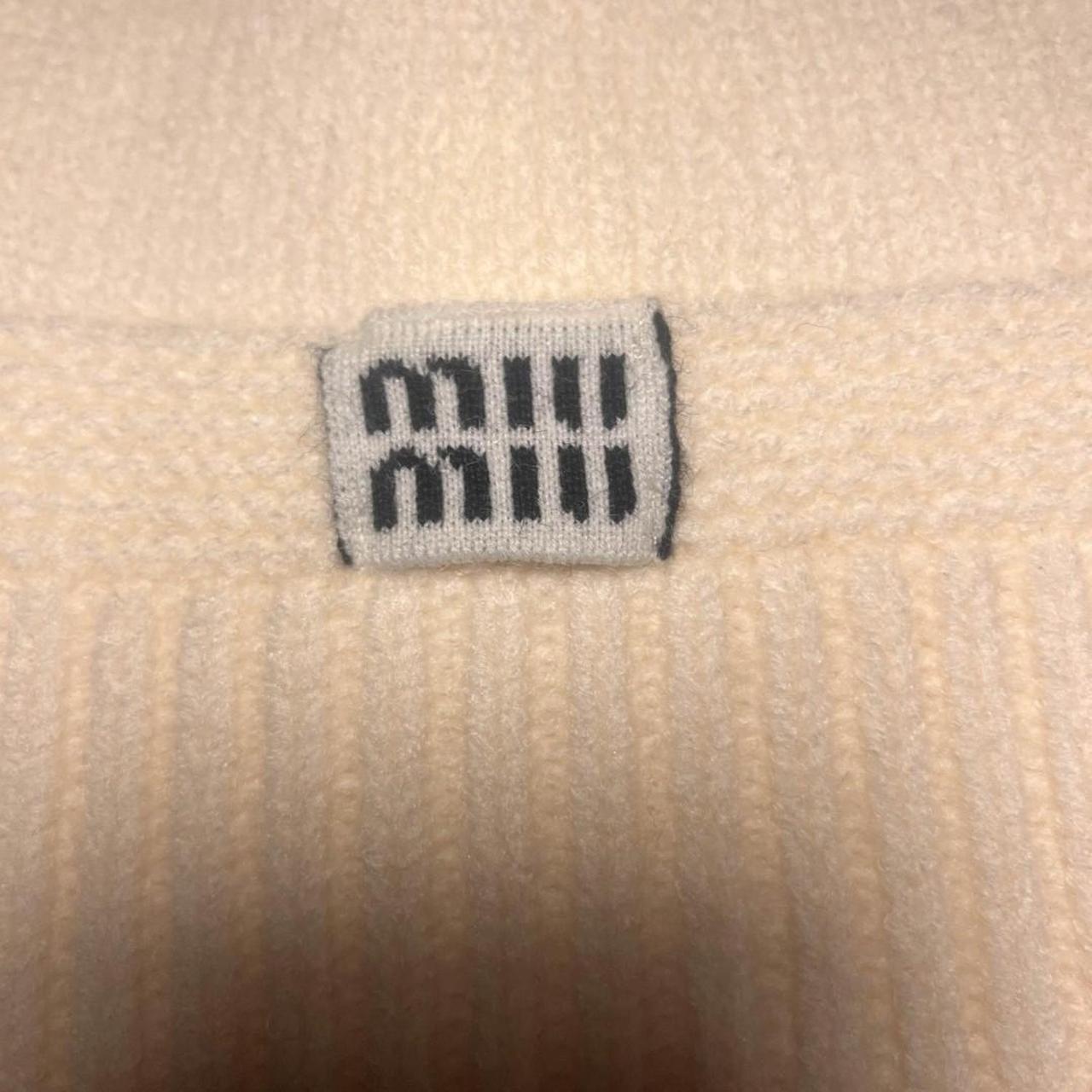 Miu Miu Women's Hat - White/Cream – Miu Miu cream… - image 2