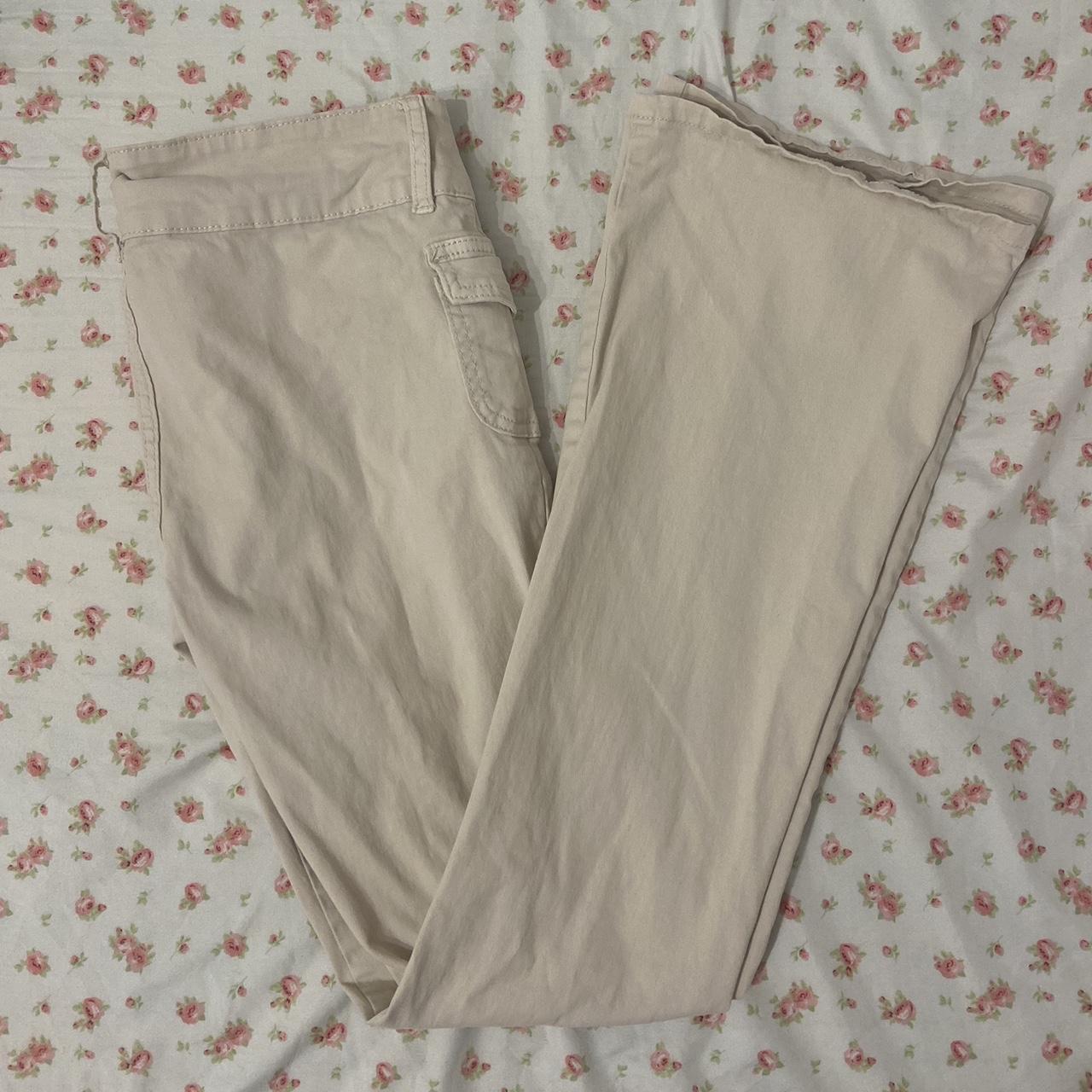 Soft Surroundings Stretch Cream Ivory Pull On Pants - Depop