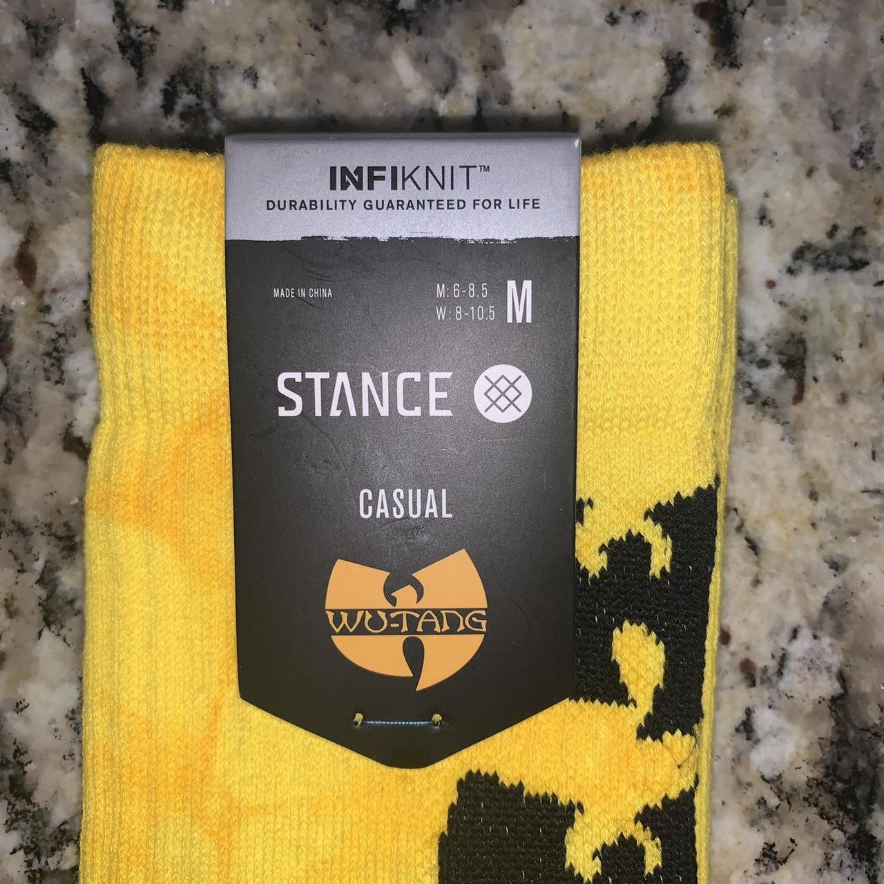 Stance Men's Black and Yellow Socks (2)