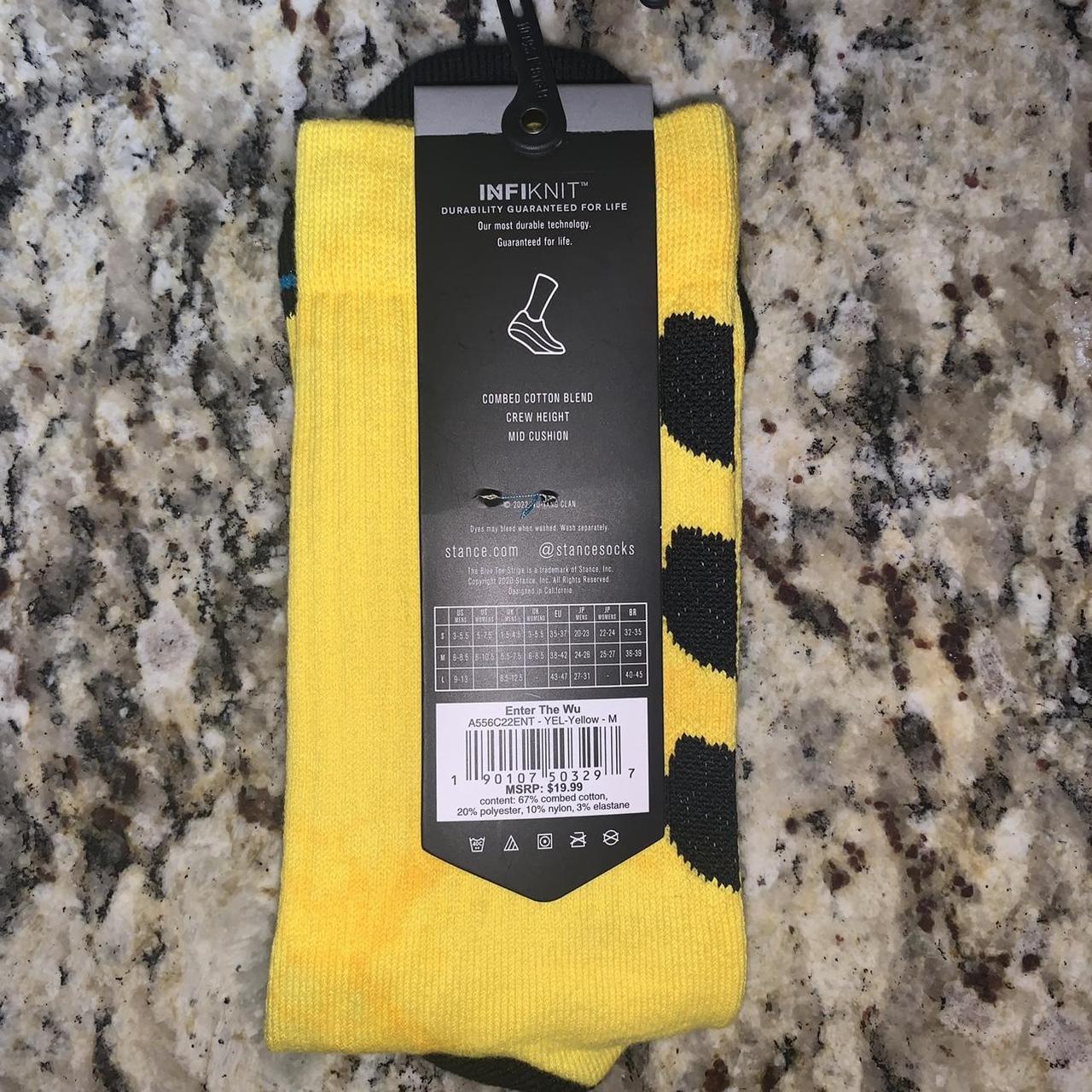 Stance Men's Black and Yellow Socks (3)