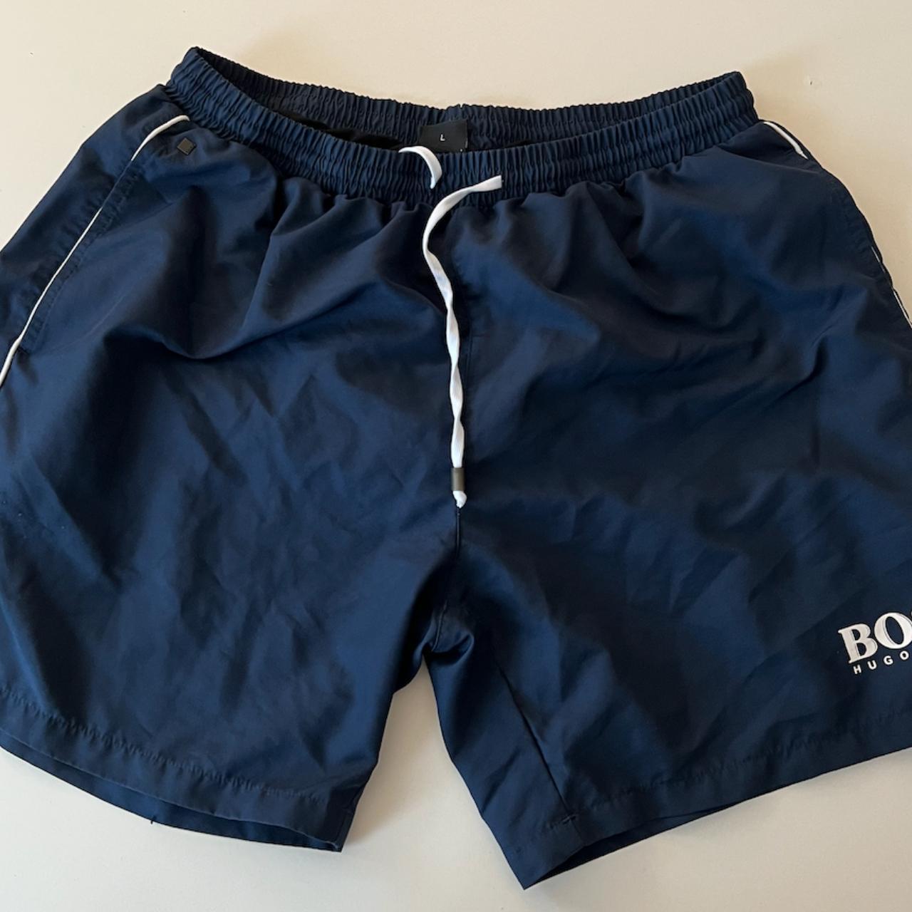 Navy hugo boss on sale shorts