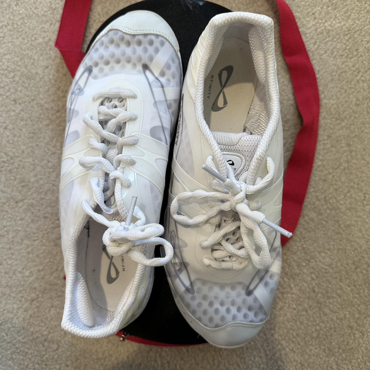 Nfinity vengeance cheer shoes size 9 and a half but... - Depop