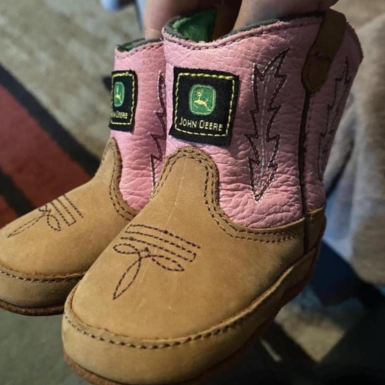 John Deere Infant Cowgirl Boots Size 1 johndeere