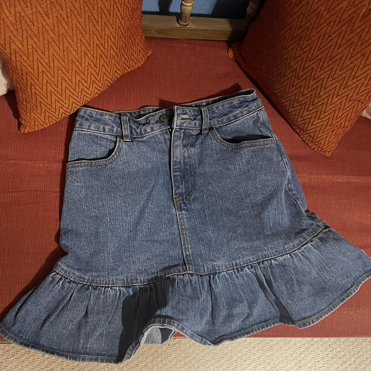 Cute brandy Jean skirt Freebies come in all orders Depop