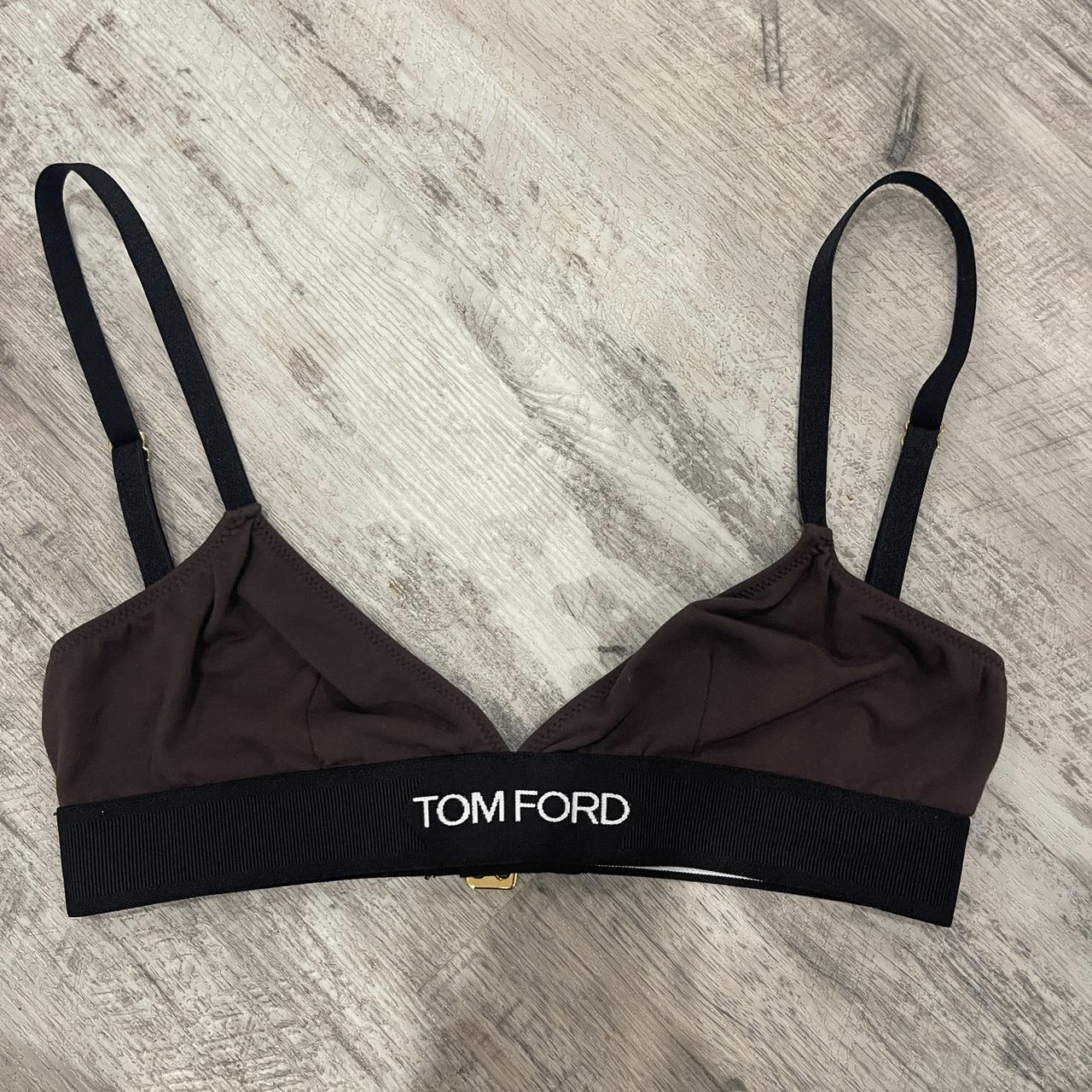TOM FORD Women's Black and Brown Bra