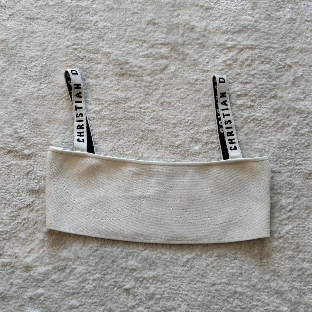 White Christian Dior bra top 100 authentic Has. Depop