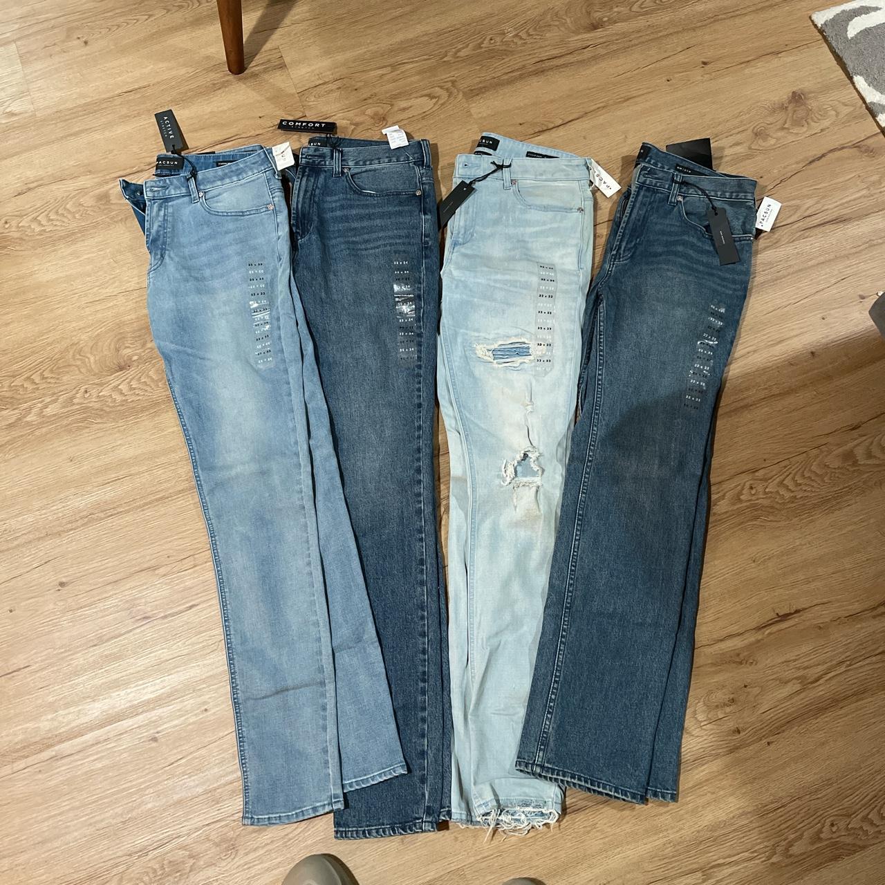 Bundle of New Pacsun Jeans Sizes 32x32 and 32x34... Depop