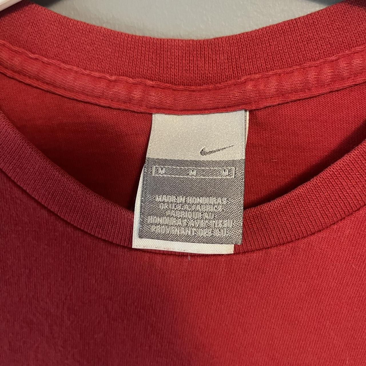 Y2K vintage Nike Red size medium shirt. Condition:... - Depop