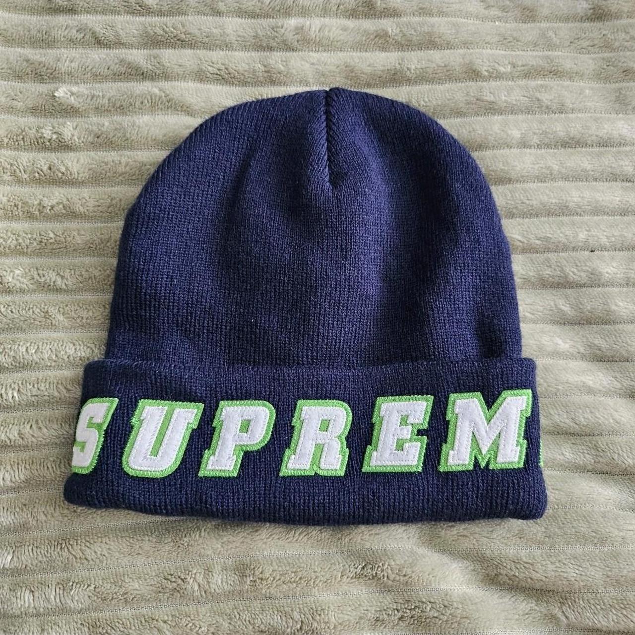 SUPREME FELT LOGO BEANIE completely unworn so Depop