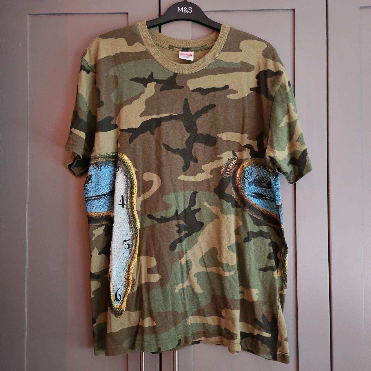 SUPREME 'Persistence of Time' camo tee Only worn... - Depop