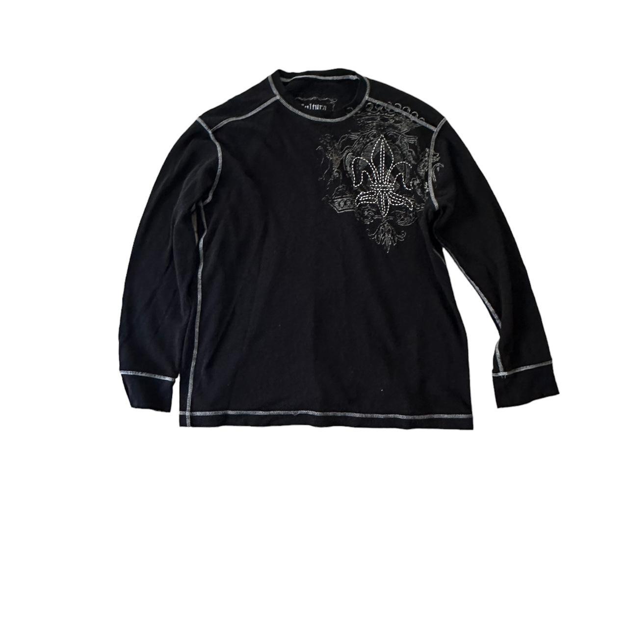Cultura Men's Black and White Shirt