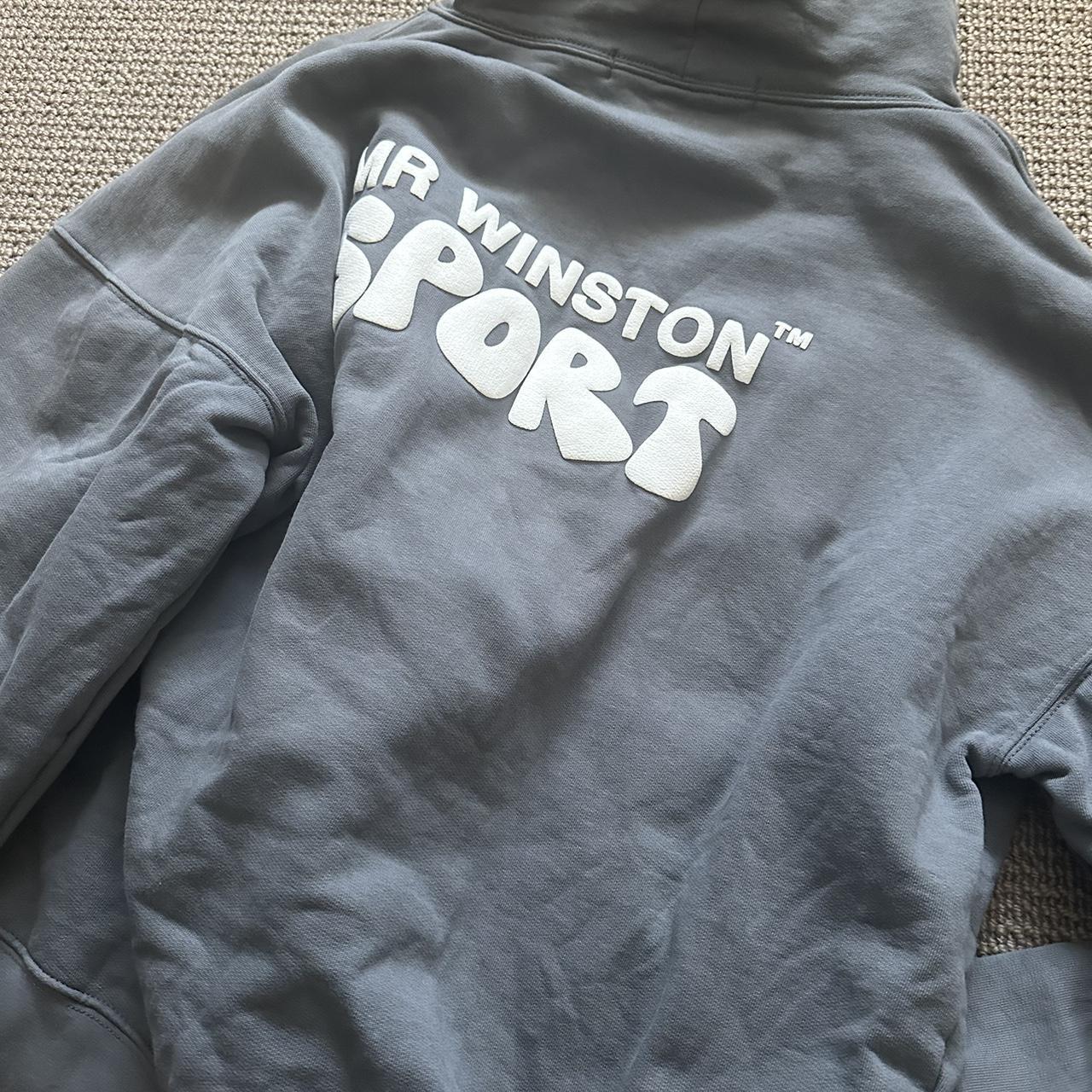 Dark Charcoal Grey Mr winston hoodie size M in great... - Depop