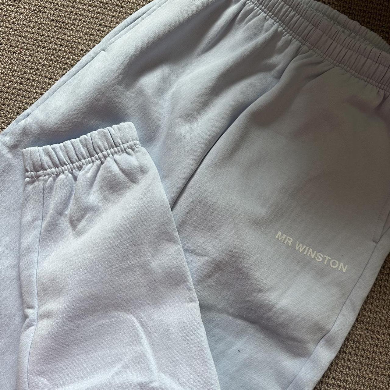 Mr Winston Light blue trackies size Medium only worn... - Depop