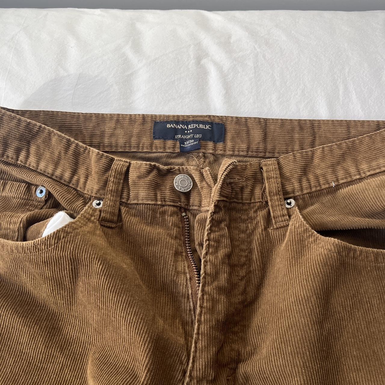 Banana Republic Brown Corduroy Pants 30 x 30... - Depop