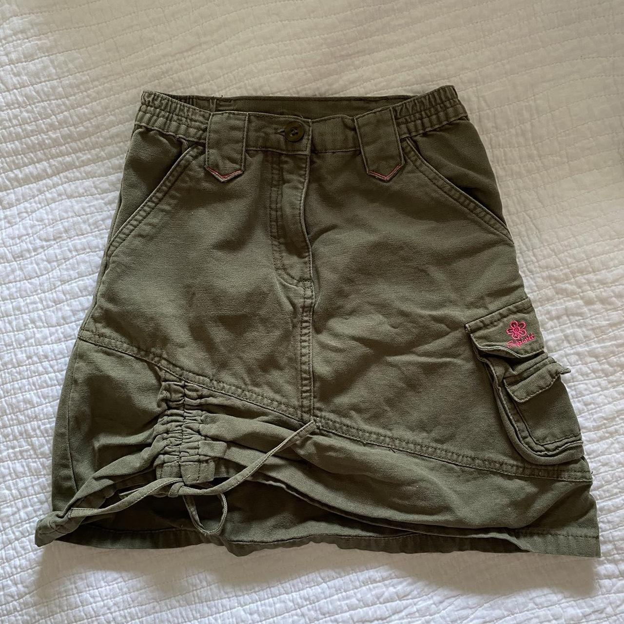 youngster y2k khaki short skirt 🏴‍☠️🍀 + length 16”,... Depop