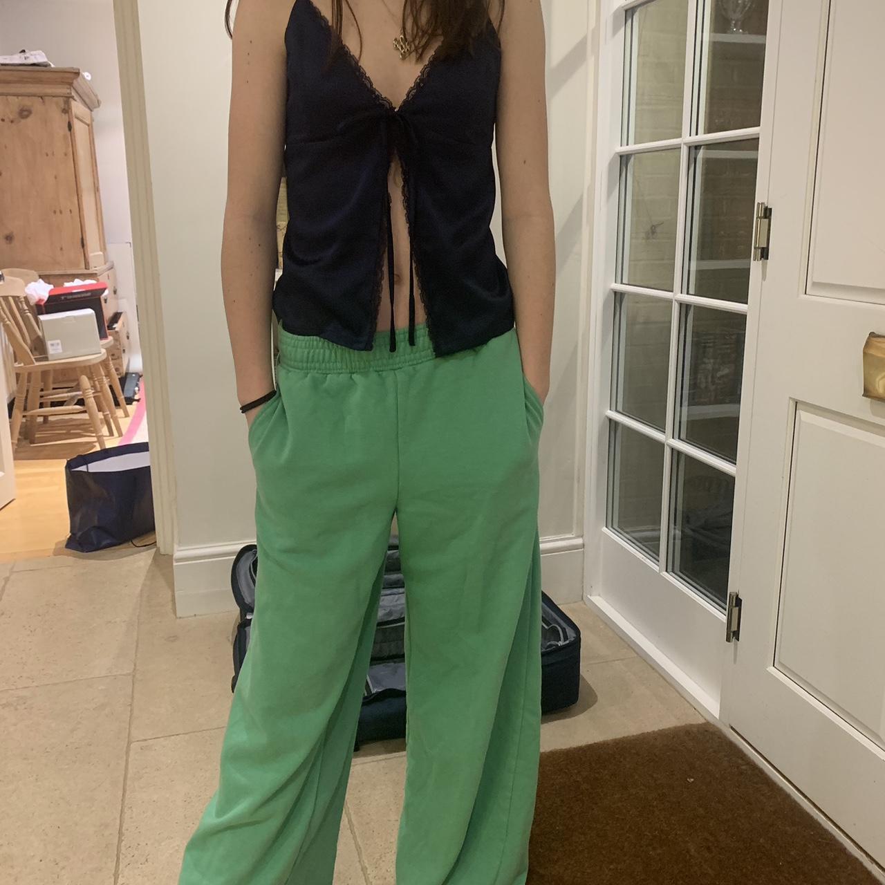 Green H and M wide leg So comfy can