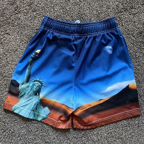 I have this NY Yankees LV bravest studios shorts in - Depop