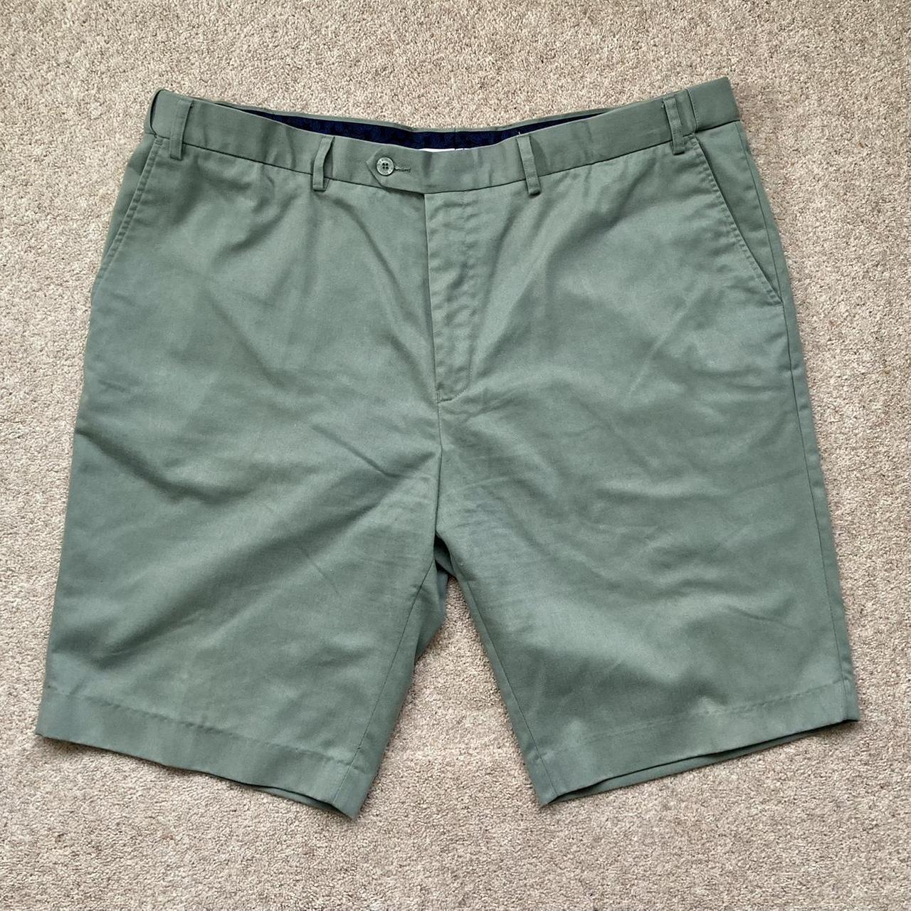 Gabicci Men’s Shorts OLive Green Size 42 Chino... - Depop