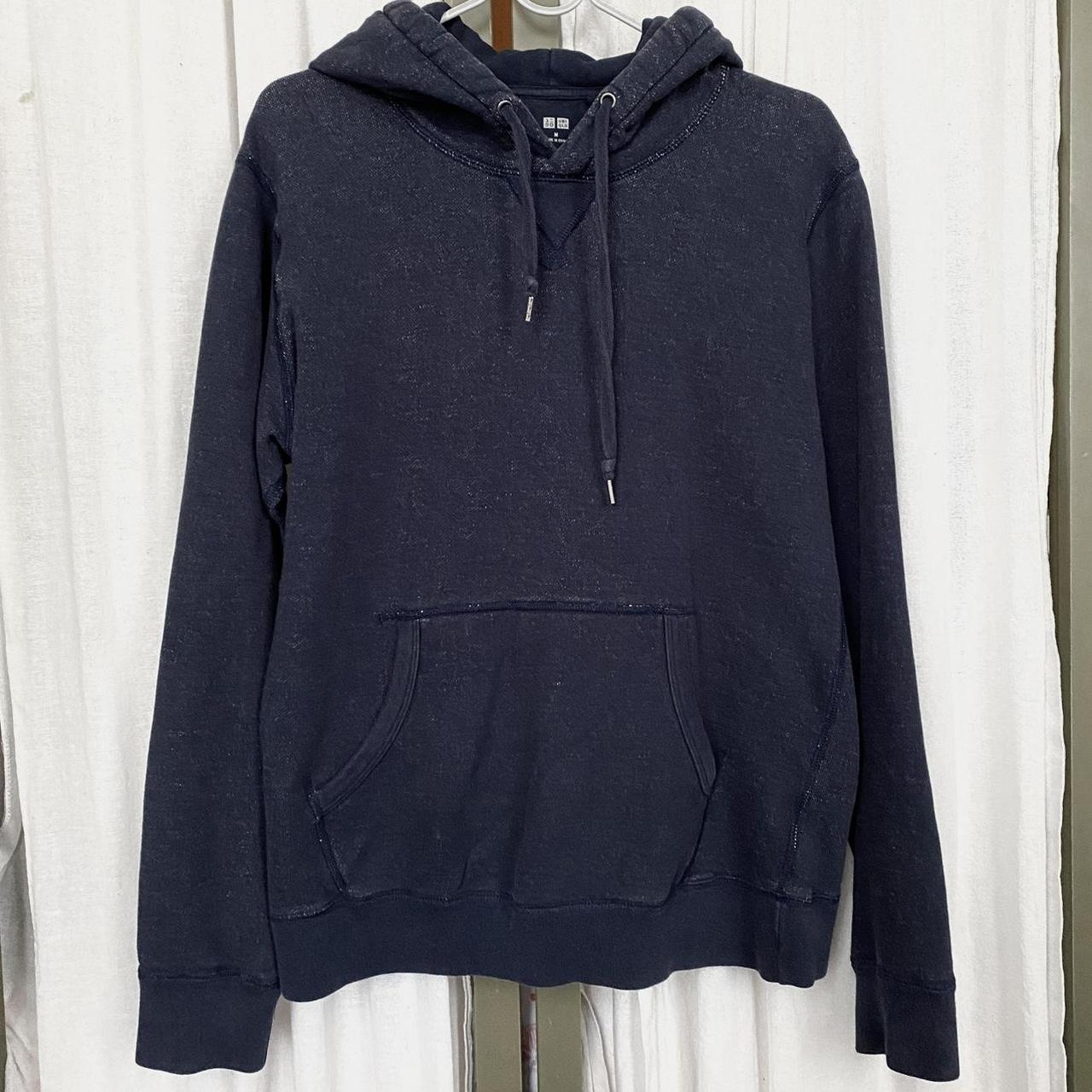 Uniqlo hot sale blue hoodie