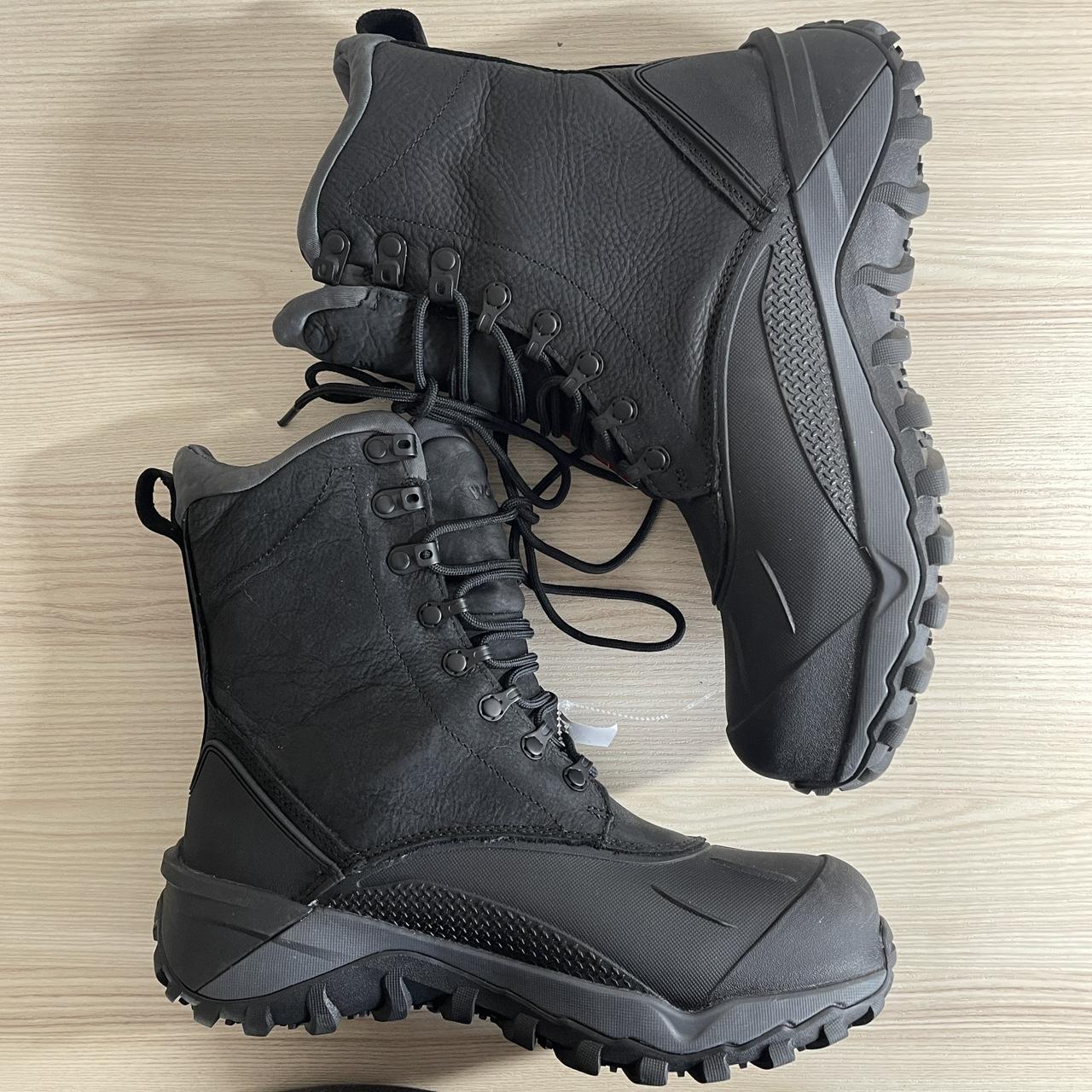 Men's Black and Grey Boots | Depop