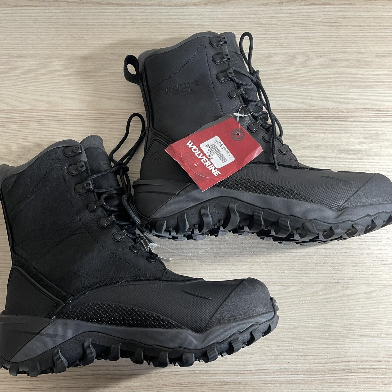 Men's Black and Grey Boots | Depop