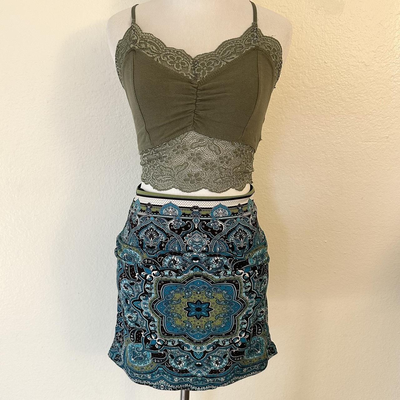 Preloved Women's Party Skirt - Blue - M – Handmad… - image 1