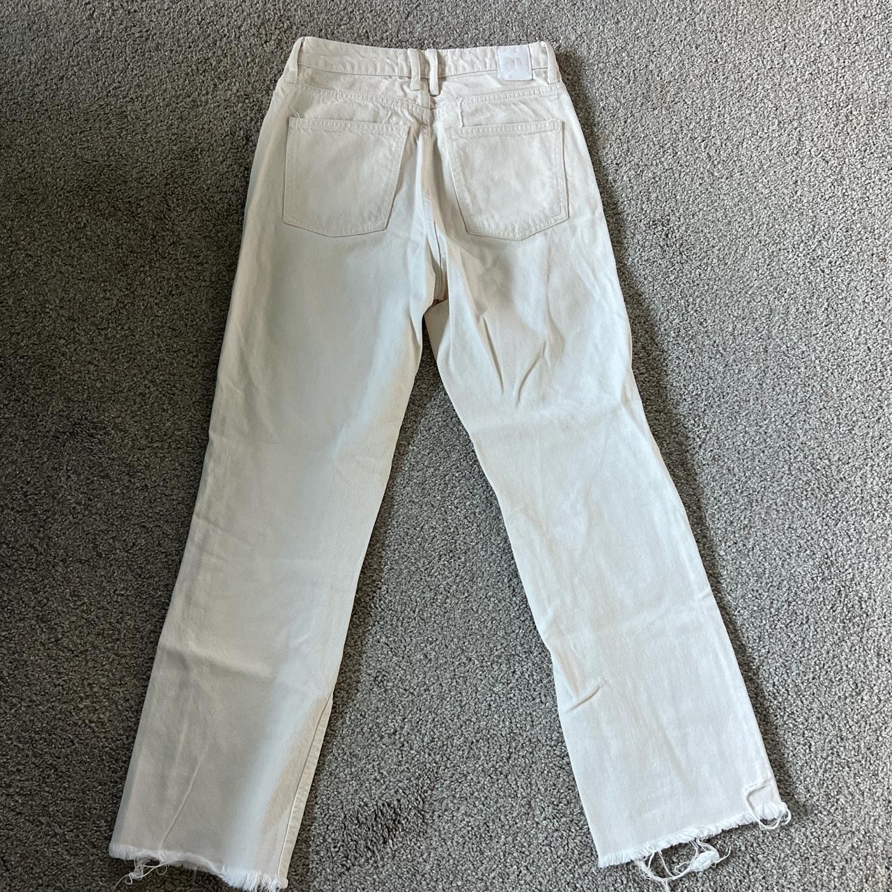 CREAM ZARA JEANS great for all seasons, high... - Depop