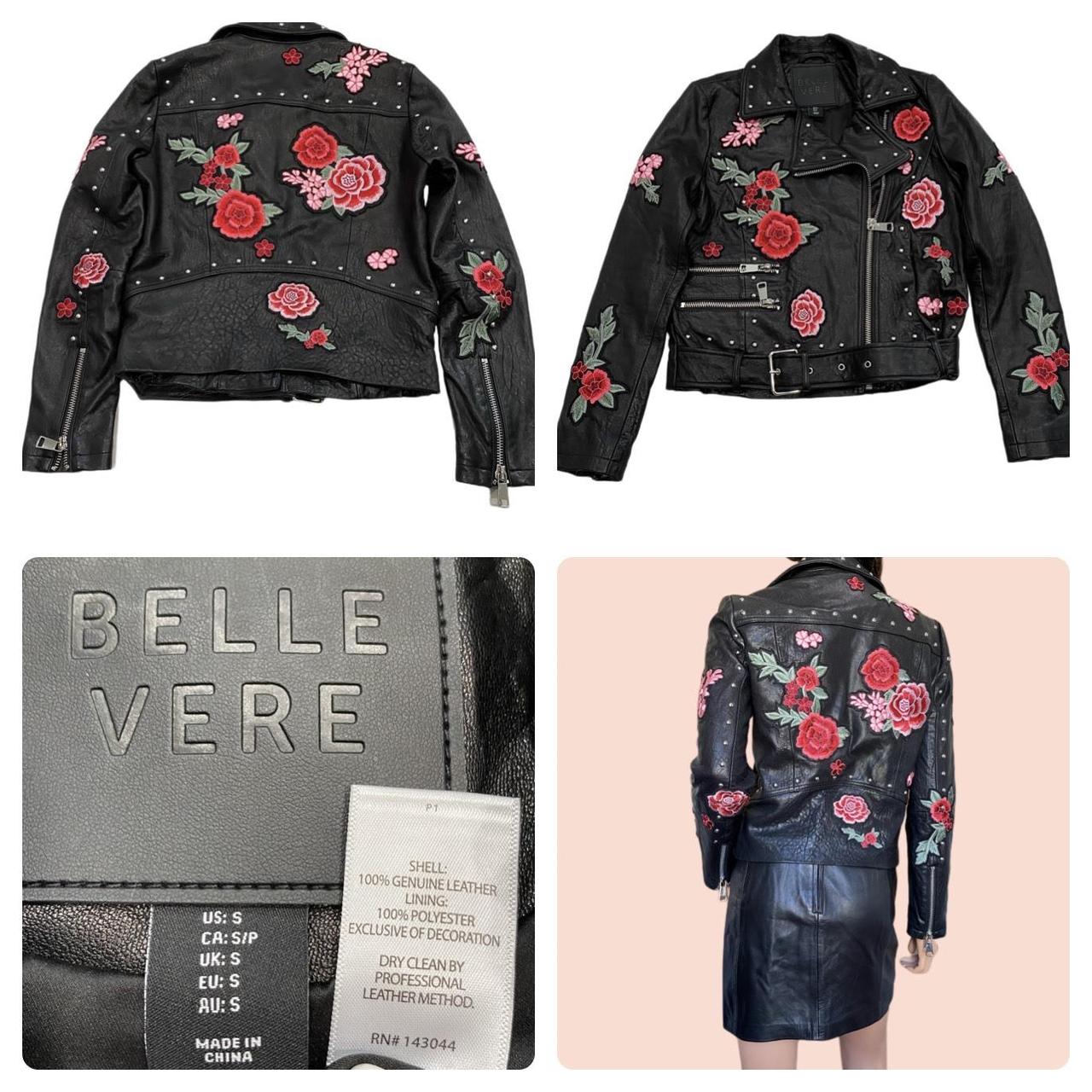 Belle vere leather on sale jacket