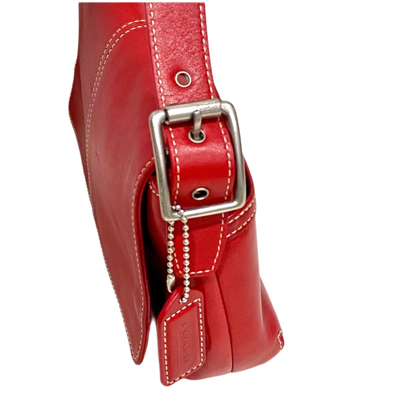 Vintage Red Coach Demi Flap Legacy Convertible | Depop