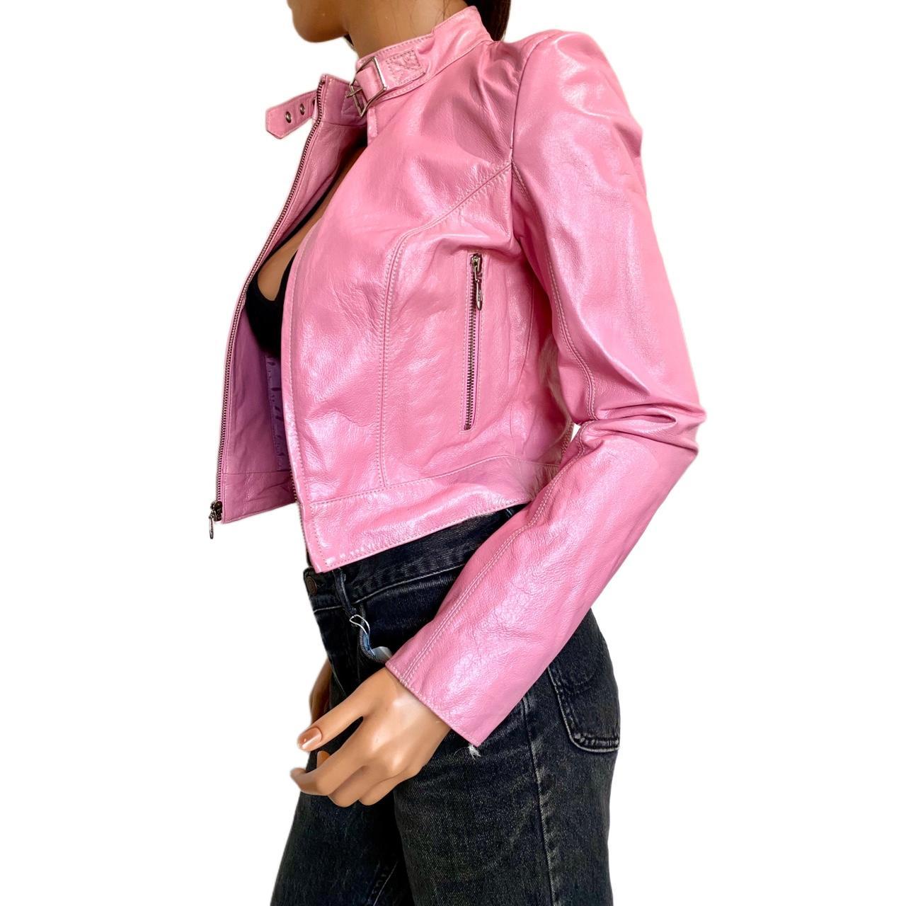 Wilsons Pink Leather Maxima Moto Jacket | Depop Wilsons Pink Leather Maxima Moto Jacket | Depop
