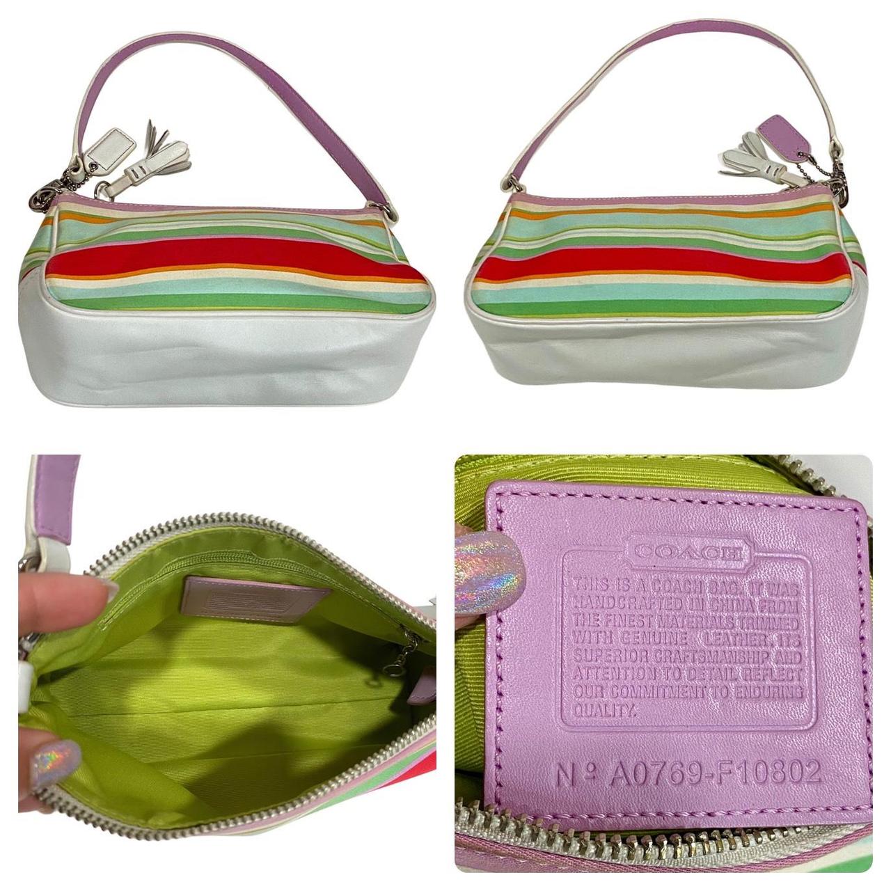 Vintage Coach Y2k Hampton Stripe Mini Shoulder | Depop