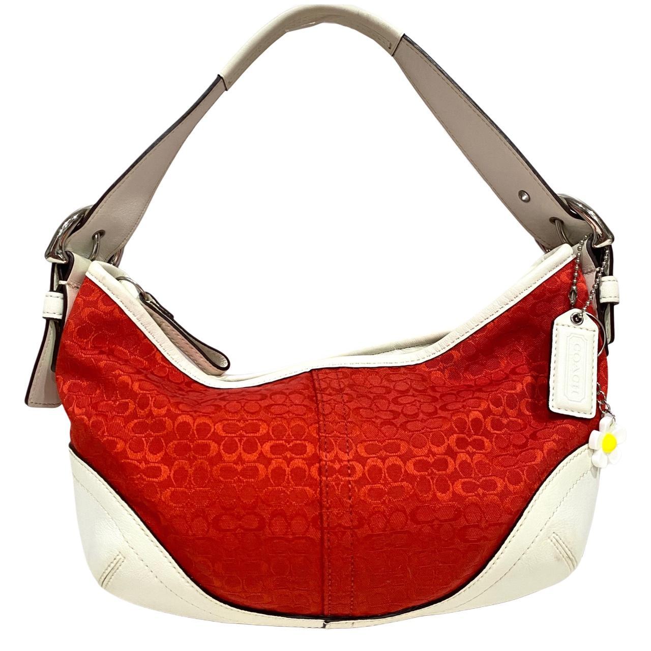 Red outlet Coach mini purse