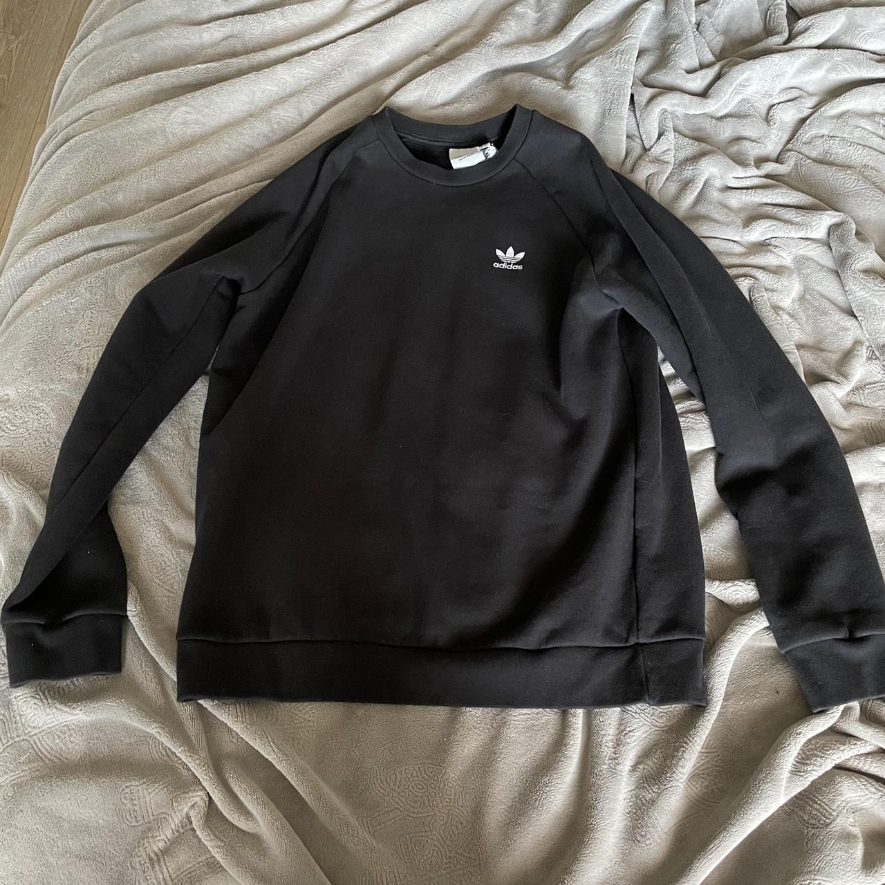 plain black adidas sweatshirt