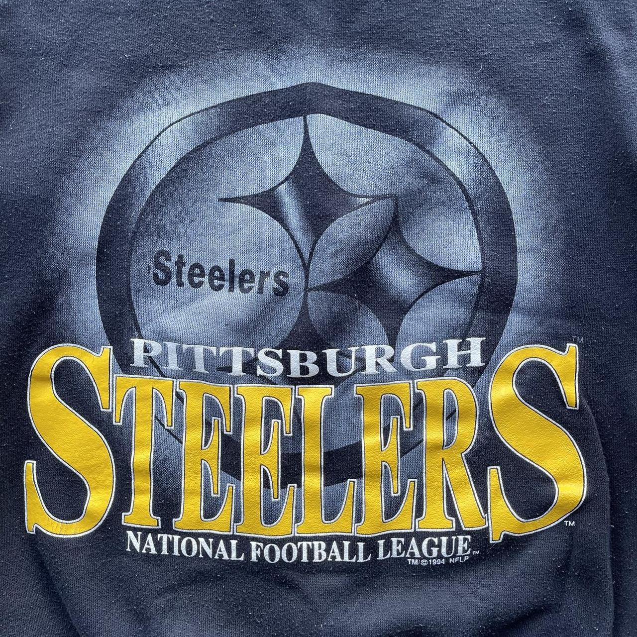 Vintage 90s Steelers Crewneck Sweatshirt Super Bowl - Depop