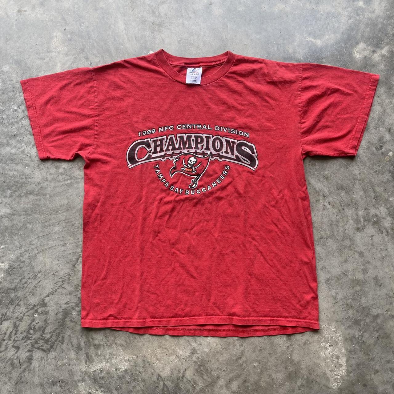 1999 T-Shirt NFC Central Division Champions TAMPA BAY BUCCANEERS Men's XL -  NFL