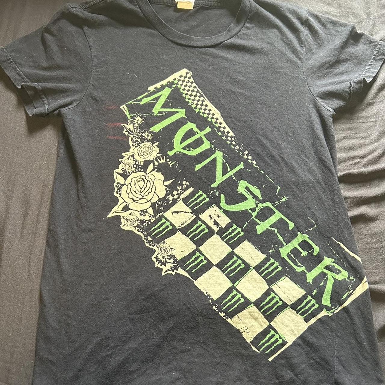 Monster Energy Shirt Size L but fits smaller more - Depop