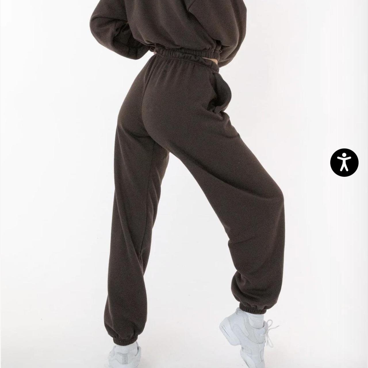 LA APPAREL chocolate sweatpants Brown sweatpants Depop