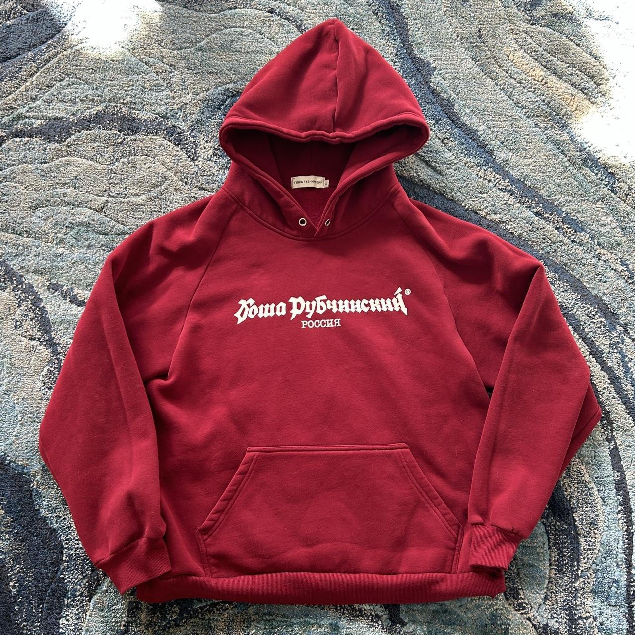 Gosha rubchinskiy best sale red hoodie