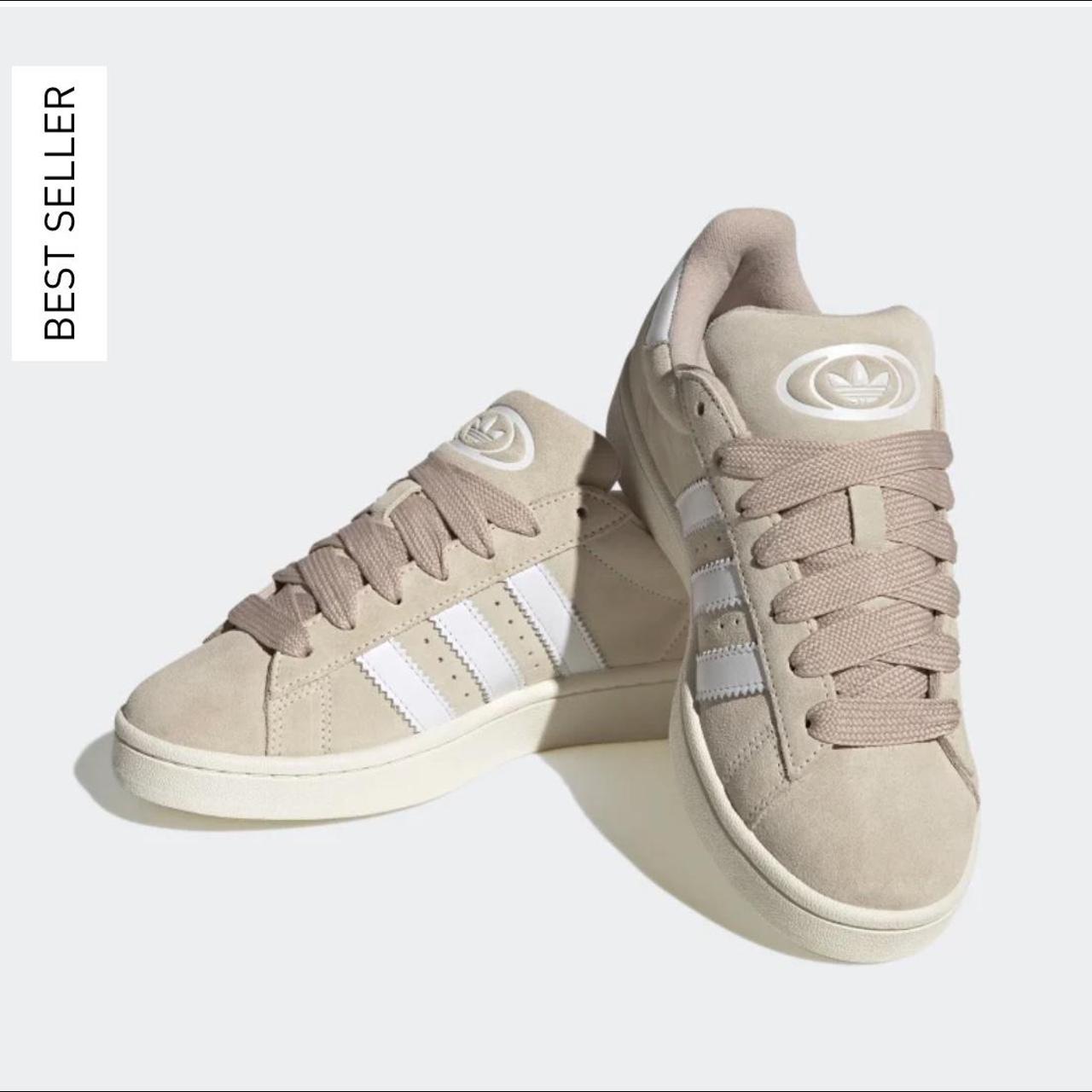 Adidas Women's Cream Trainers Depop