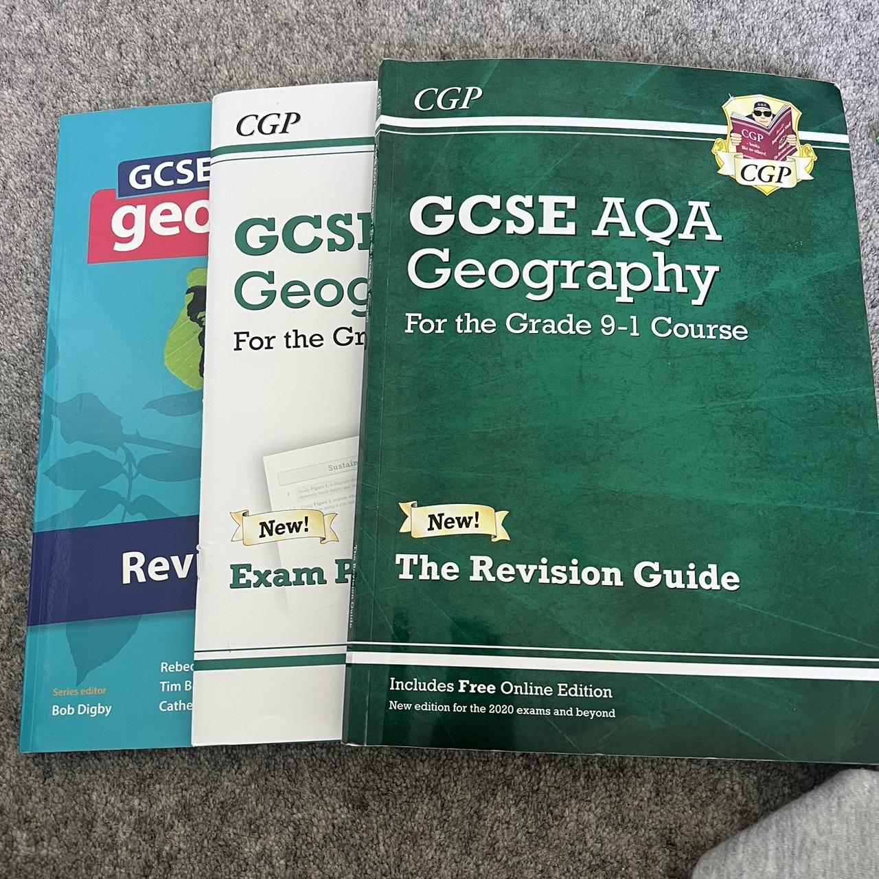 3 different AQA geography GCSE revision guides, exam... - Depop