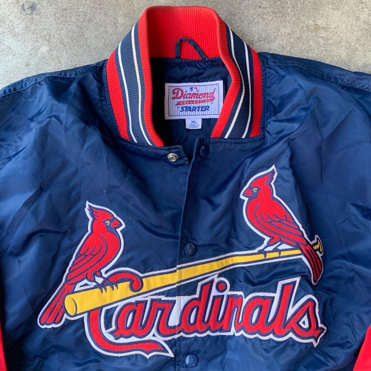Vintage Diamond Collection Starter Jacket St. Louis Cardinals Size XL Red  MLB