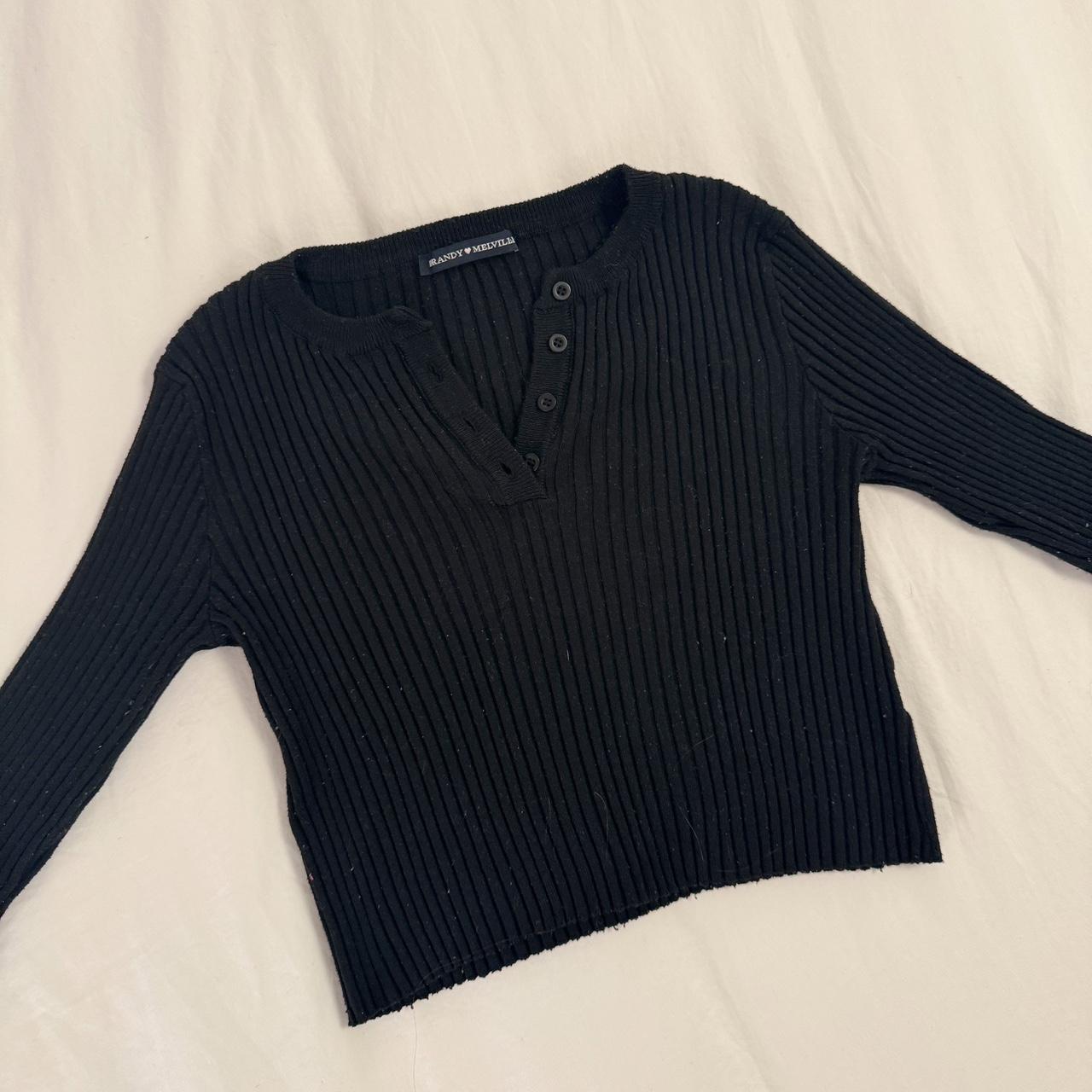 John Galt Long Sleeve Sweater Brandy Melville John Galt Black