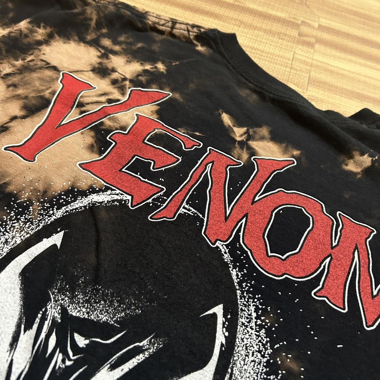 Venom Spider-man Marvel Tie Dye Graphic Tee Front... - Depop