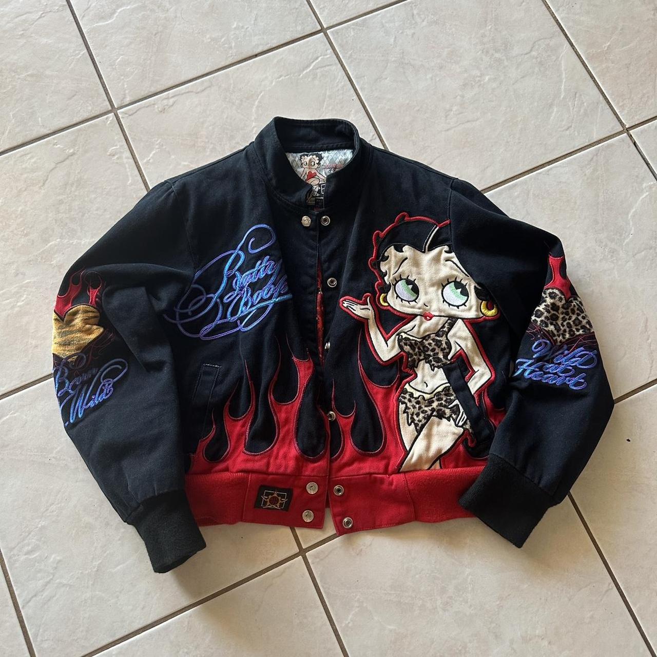 Betty boop-leather-jacket - Depop