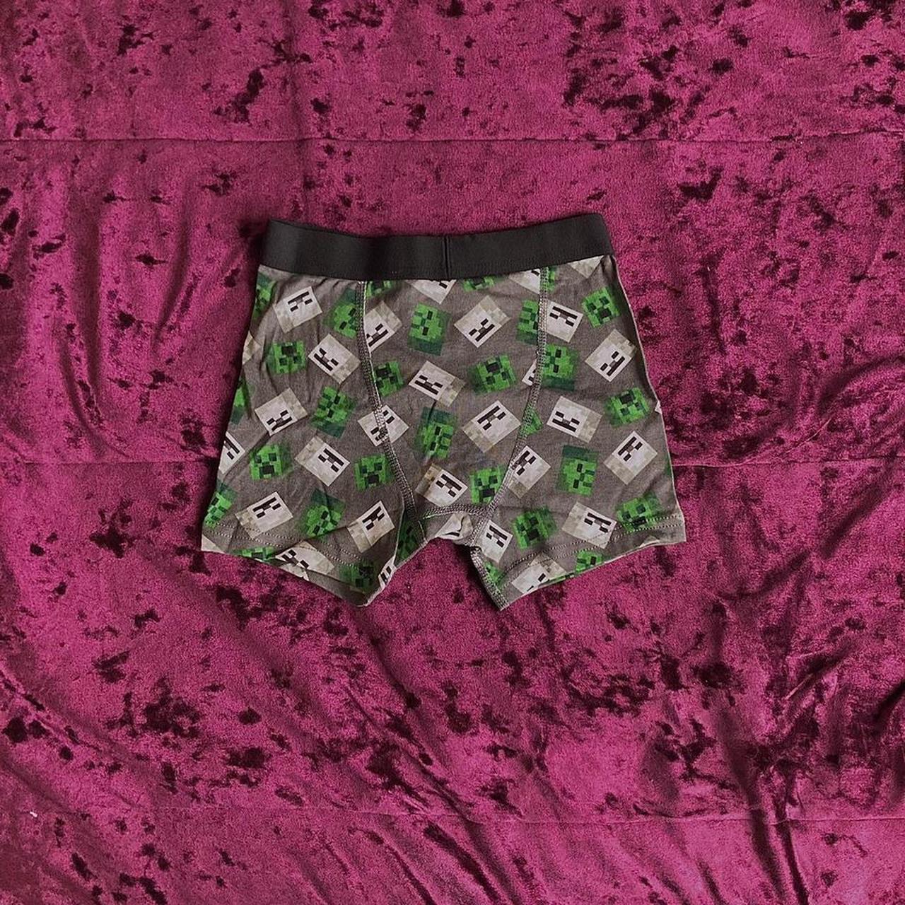 Minecraft creeper and skeleton boxers shorts Depop